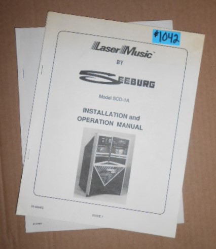 SEEBURG MODEL SCD-1A Jukebox INSTALLATION and OPERATION MANUAL